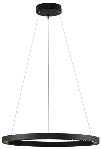Lustra suspendata LED design circular DEOS negru NVL-9030894