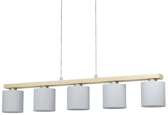 Eglo 901291 - Candelabru suspendat pe cablu CASTRALVO 5xE27/28W/230V