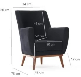 Fotoliu SIRO antracit