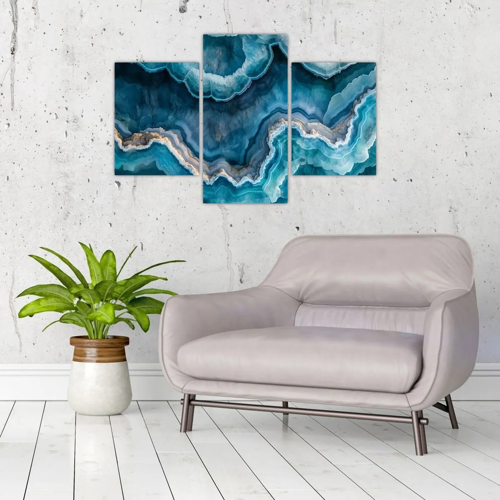 Tablou - Detaliu de acvamarin (90x60 cm)