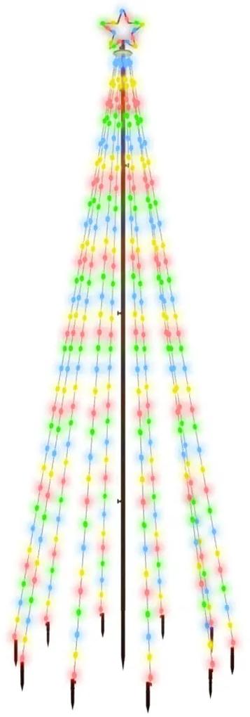 Brad de Craciun, 310 LED-uri colorate, 300 cm, cu tarus 1, Multicolour, 300 x 100 cm