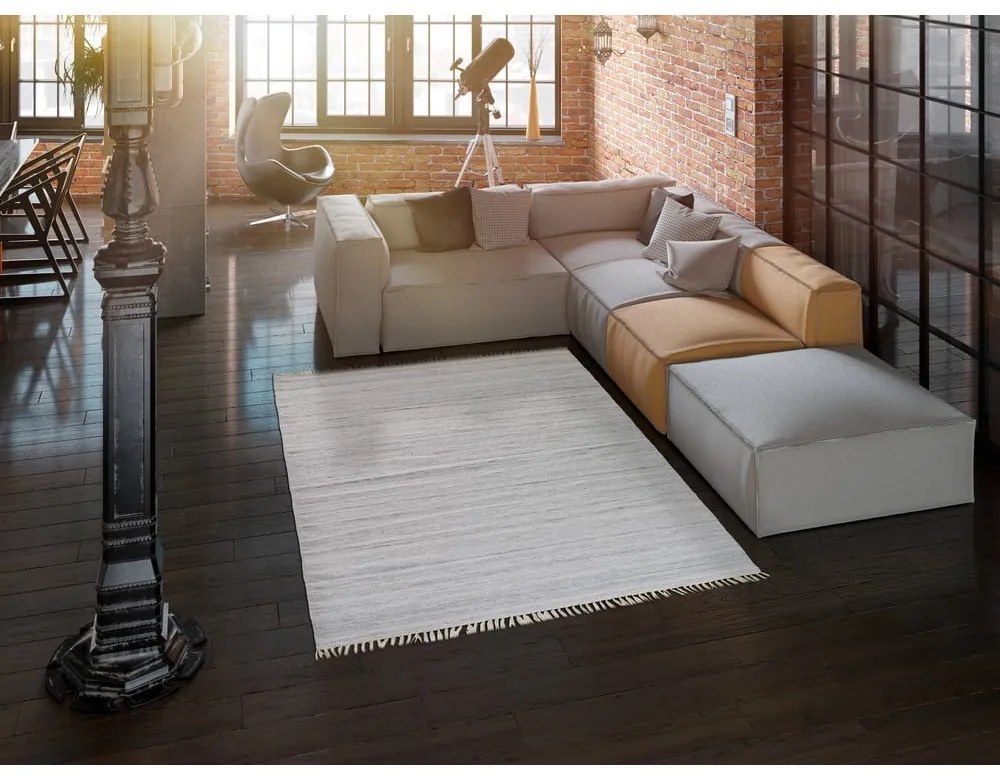 Covor de exterior din plastic reciclat Universal Liso, 140 x 200 cm, gri