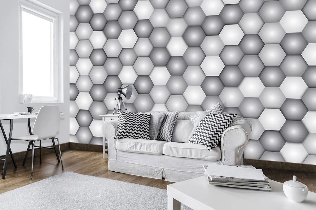 Fototapet - Hexagoane (152,5x104 cm)
