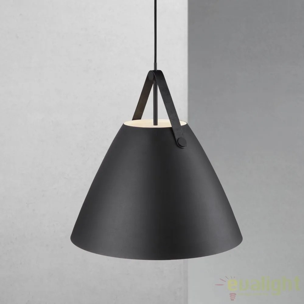 Lustra / Pendul design nordic Strap 48 negru 84353003 DFTP