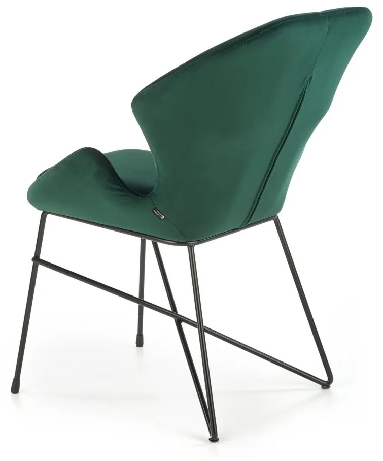 Scaun K458 catifea Verde – H82 cm