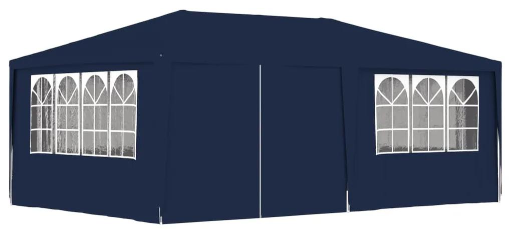 48528 vidaXL Cort de petrecere profesional cu pereți albastru 4x6 m 90 g/m²