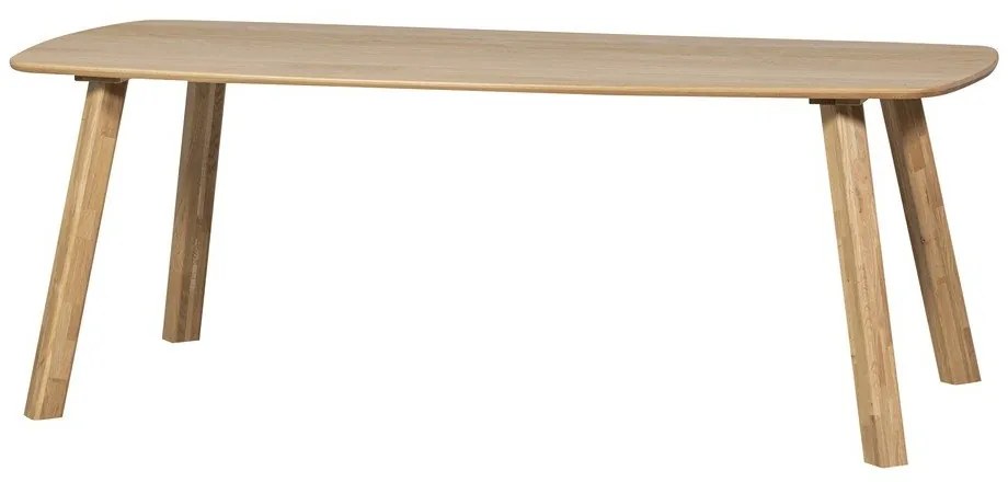 Masă de dining din lemn de stejar 100x180 cm Tablo – WOOOD