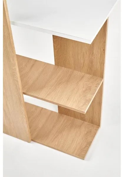 Birou COZYRA, stejar/alb