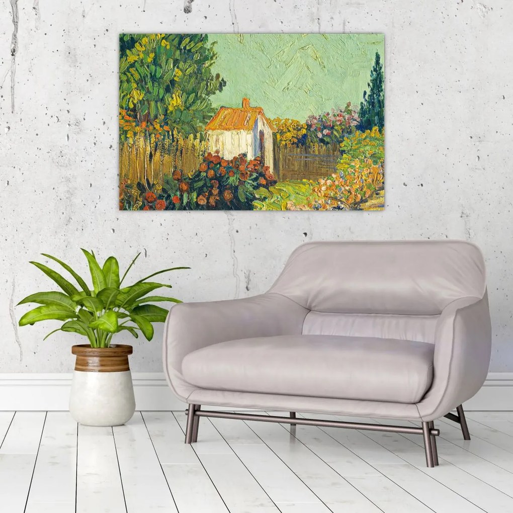 Tablou - Imitator of Vincent van Gogh, Landscape, reproducere (90x60 cm)