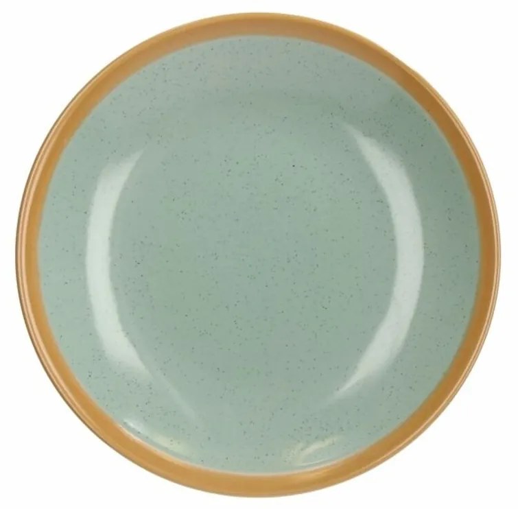Farfurie pentru desert, Tognana, Woody, 21 cm Ø, ceramica, pictata manual, verde