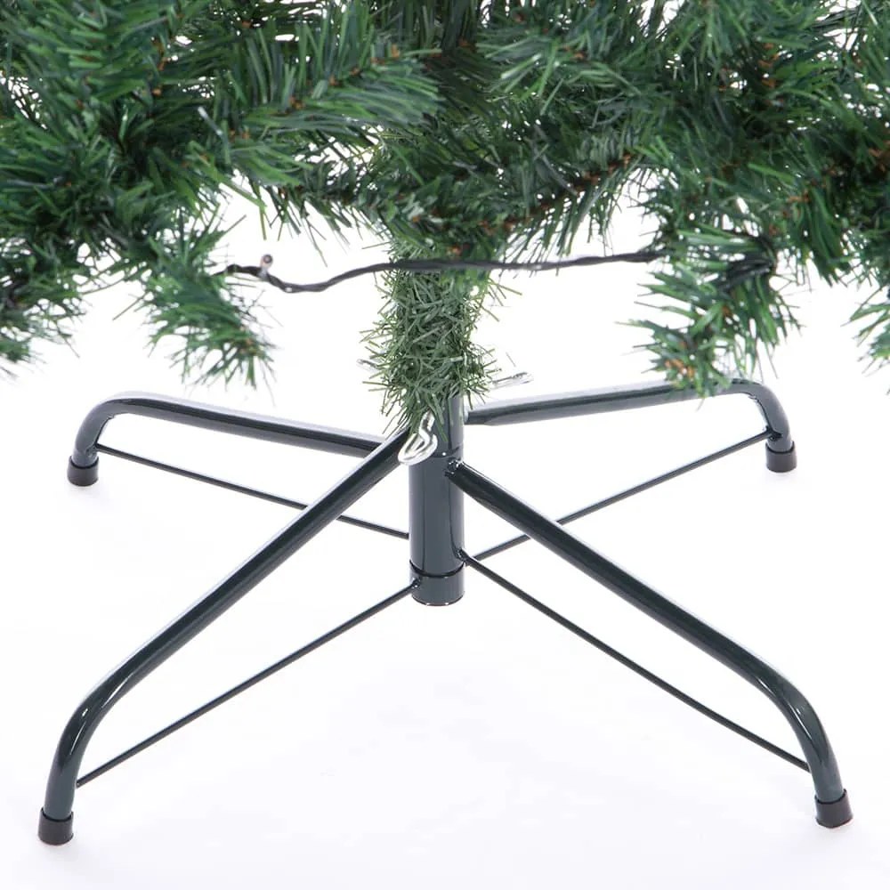 Deuba Brad artificial de Craciun 150 cm + sir de lumini