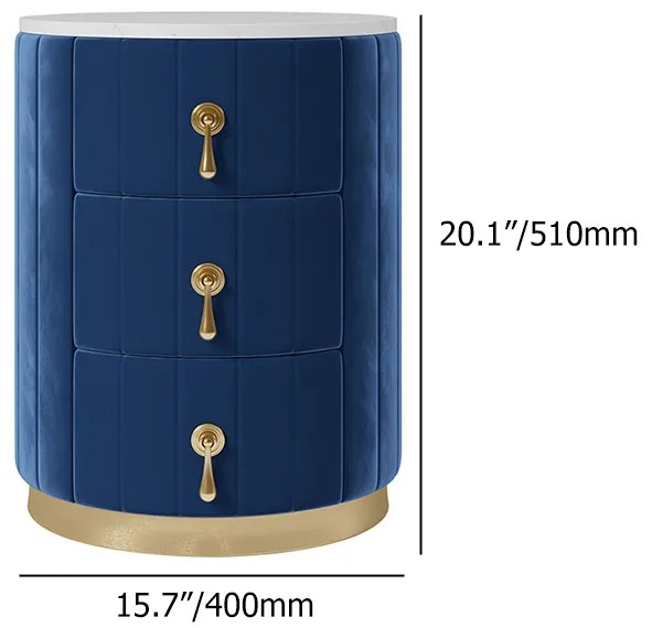 Noptiera modernă DEPRIMO 41489 în culoarea albastră - un accesoriu elegant pentru dormitor by Deprimo