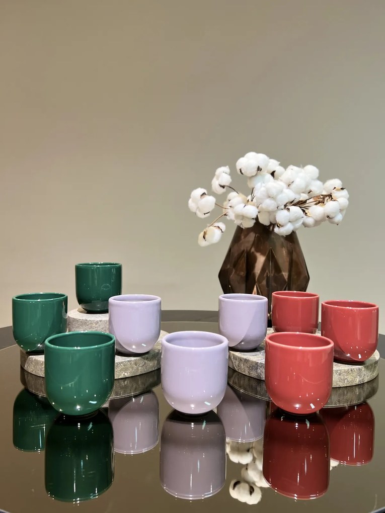 Pahar Ceramica Senso Novum (Lila-Mov Deschis, Lucios, 250ml) Gresie Glazurata Manual