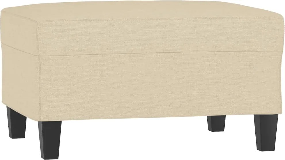 vidaXL Taburet, crem, 70x55x41 cm, material textil