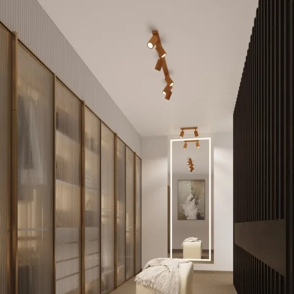 Spot Sollux SL.1561 KARBON 2xGU10/10W/230V auriu