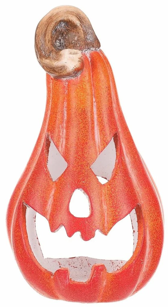 Decorațiuni de toamnă Dovleac pentru ceai/lumânareLED, 11 x 12 x 21 cm, ceramică