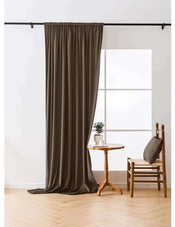 Draperie opacificanta maro VELVET 140x270 cm Agatat: Rejansa