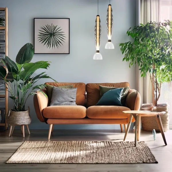 Lustră LED pe cablu LUCCO LED/18W/230V d. 15 cm fumuriu