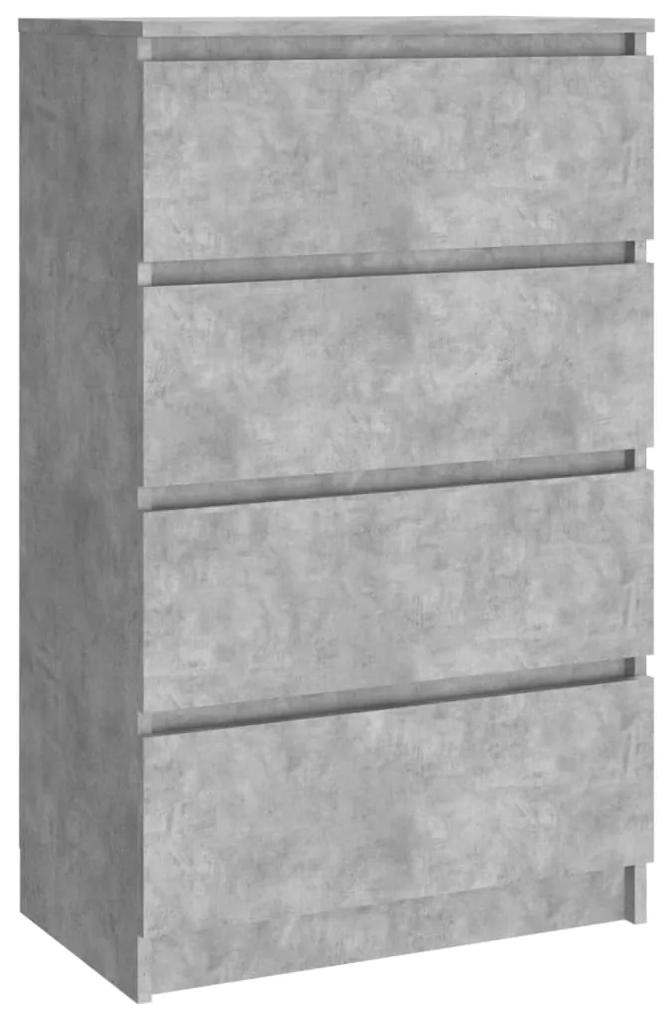 800535 vidaXL Servantă, gri beton, 60x35x98,5 cm, lemn compozit
