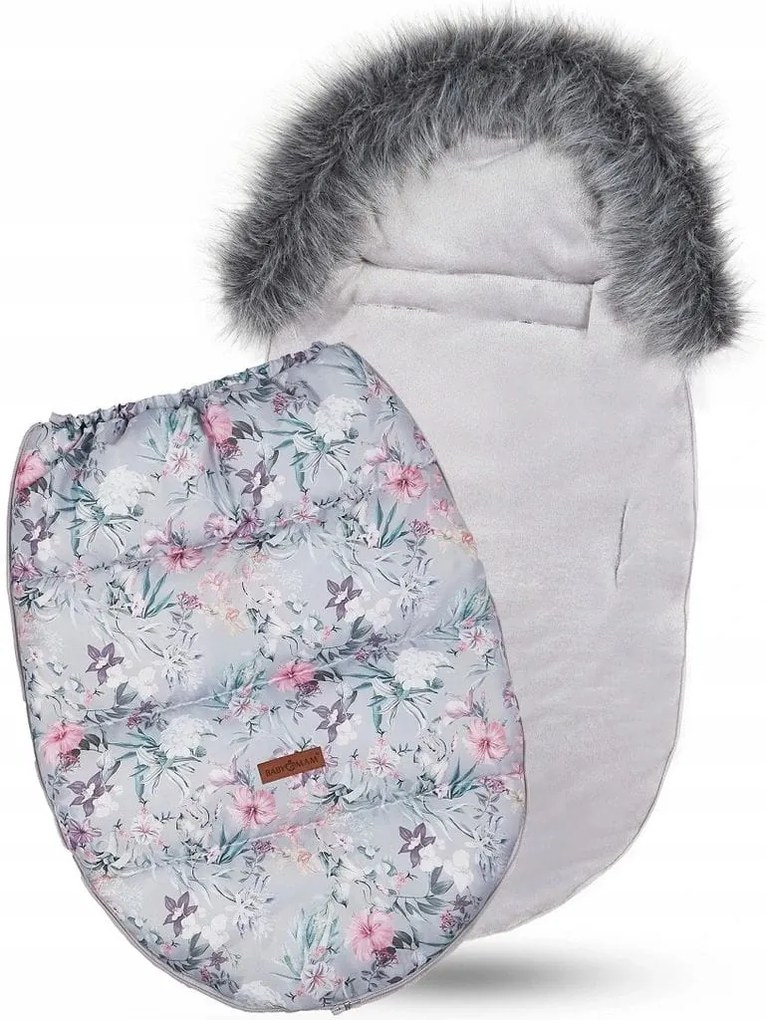 ShopJK SAC DE IARNĂ PENTRU CĂRUCIOR - LAVENDER GARDEN - 016541