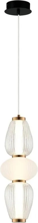 Lustru LED suspendat pe cablu SHINY LED/17W/230V alb/auriu