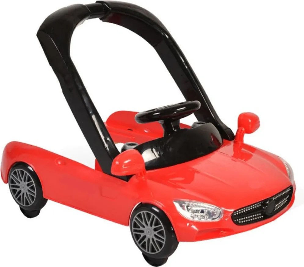 Premergator Reglabil in 3 Trepte NOVOKIDS™ Super Cabrio Car, 3 in 1, Transformabil in Antemergator si Masinuta copii, Pliabil, Cu Melodii si lumini,