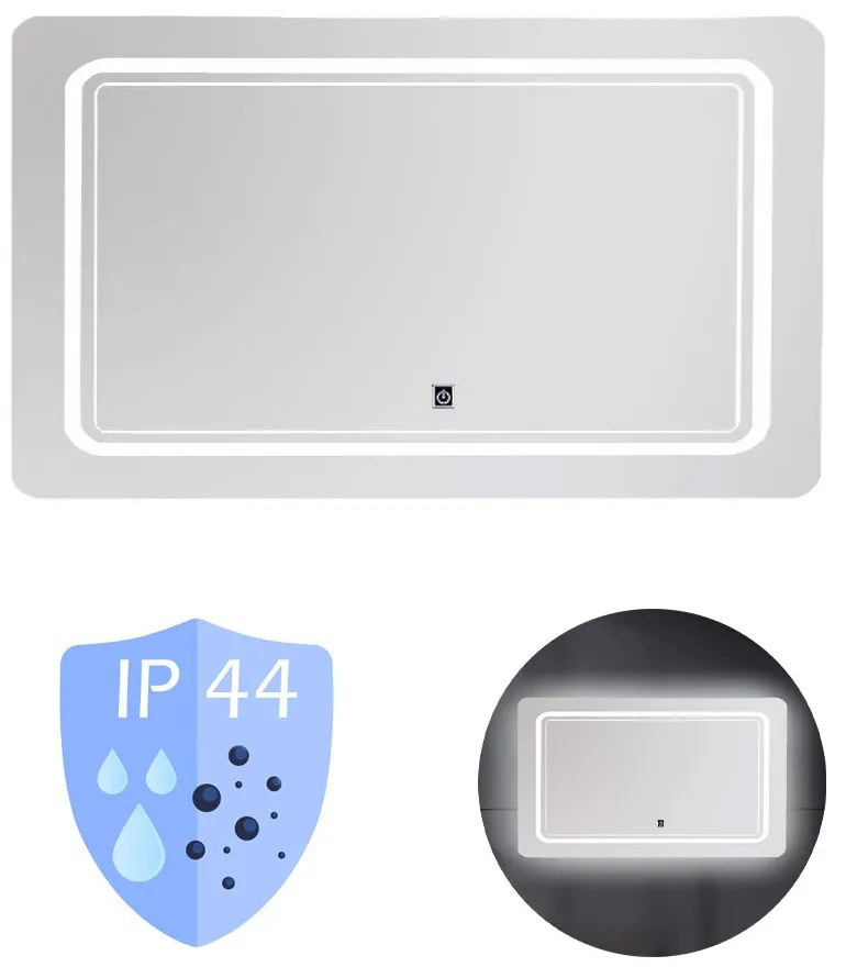 Oglindă Vid 100 cu iluminare LED 100x60 cm