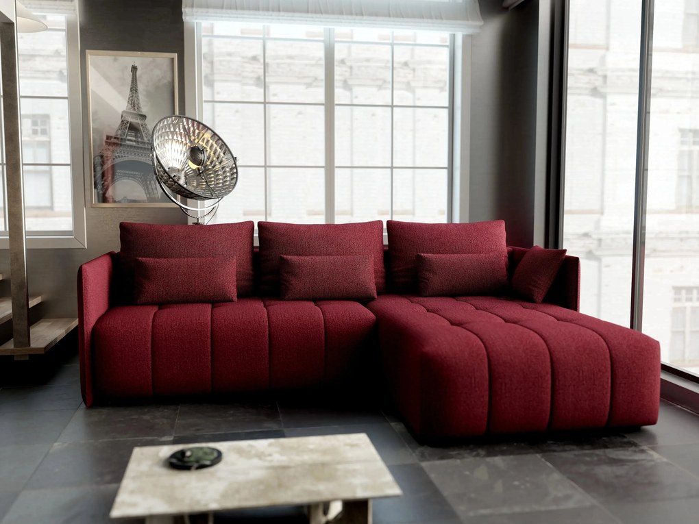 Colțar extensibil dumonde cu ladă de depozitare si sezut confortabil din spuma high-density, Malta Enjoy Winery II 235x185 cm