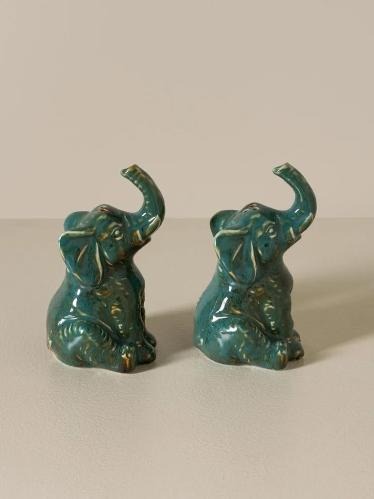 Set 2 piese sare si piper din ceramica , "Elephant"