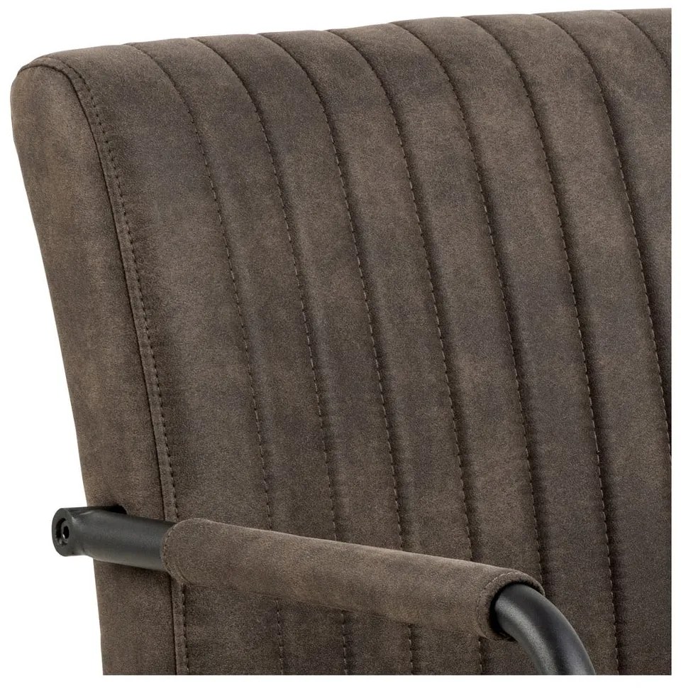 Scaune de dining gri-închis 2 buc. Adele – Actona