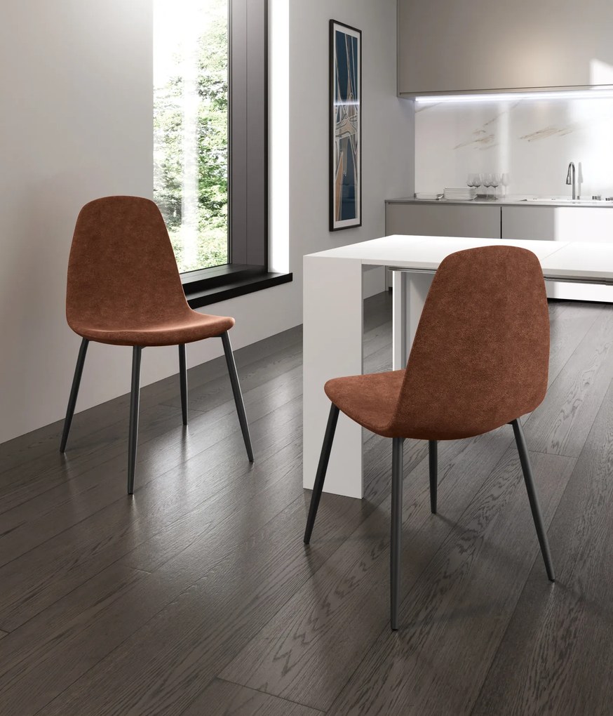 STONES Scaun din piele ecologică 44cm X 50cm H. 84cm | Aosom Romania