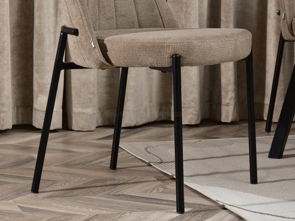 Scaun Ella (bej + negru). Promo -13%. 1111042