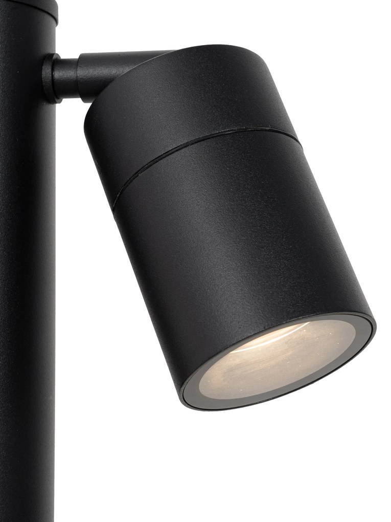 Lampă de exterior cu statie neagră, 80 cm IP44 reglabilă cu 2 lumini - Duo