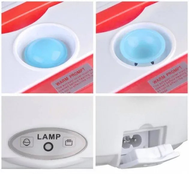 Cutie de încălzire pentru prânz YS-001/YY-3166 cu sursă de alimentare de 220 V - roz
