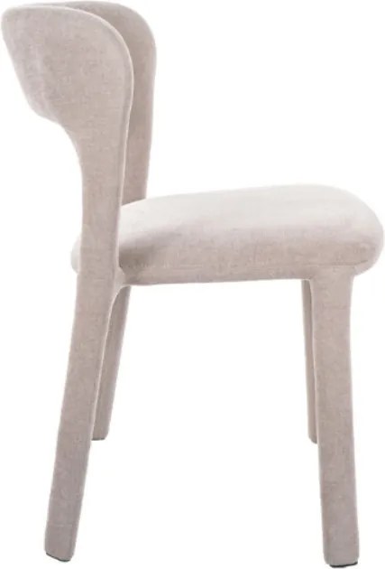 Scaun de dining tapitat WIND, bej