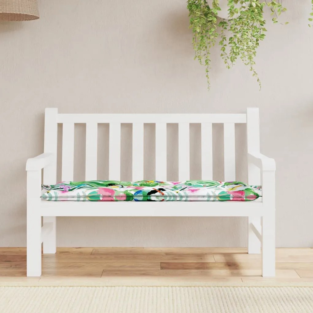 vidaXL Pernă bancă de grădină, multicolor, 120x50x7 cm, textil
