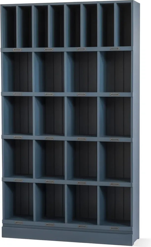Biblioteca din lemn de pin, 16 rafturi, Library