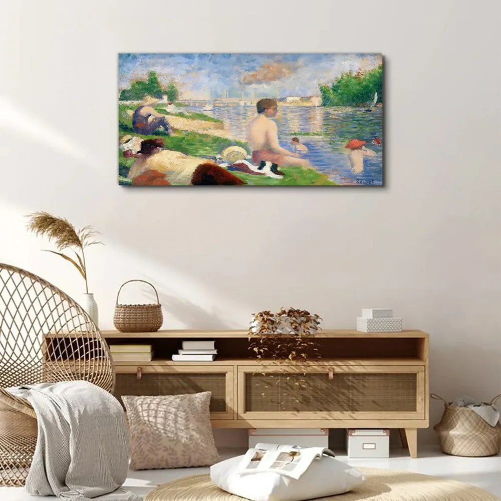 Tablou canvas Oameni care fac baie