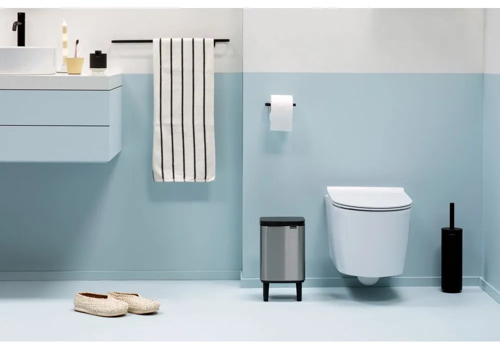 Coș de gunoi argintiu mat din oțel 4 l Bo Hi – Brabantia