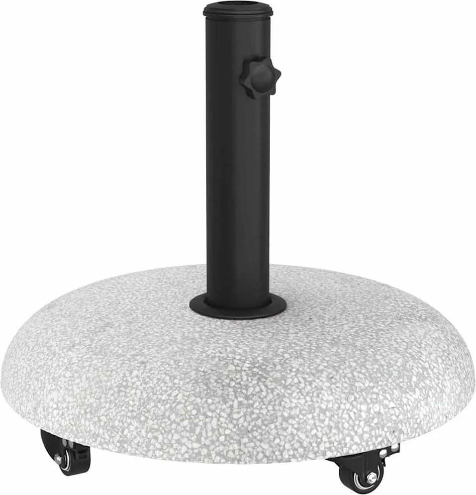 vidaXL Bază pentru umbrelă Manual Gri deschis Ø 45 x 40 cm Beton