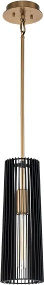 Quintiesse QN-LINARA-P-BK - Lustră pe tijă LINARA 1xE27/60W/230V negru/auriu