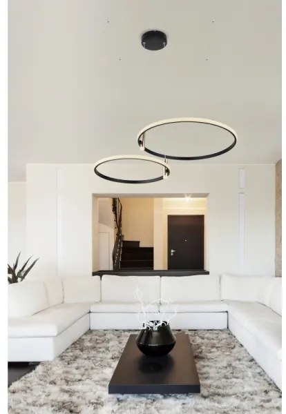 Lustră LED dimabilă pe cablu Globo 67300H COCO LED/55W/230V 2700-6000K + telecomandă