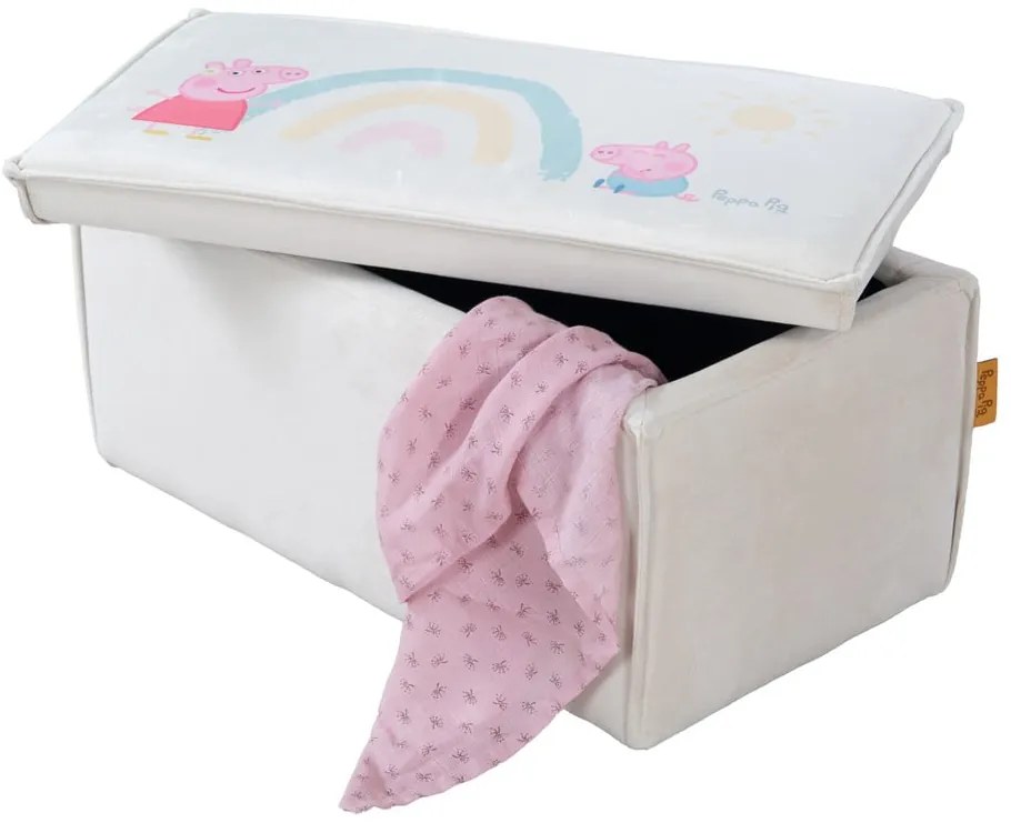 Bancă de copii albă Peppa Pig – Roba