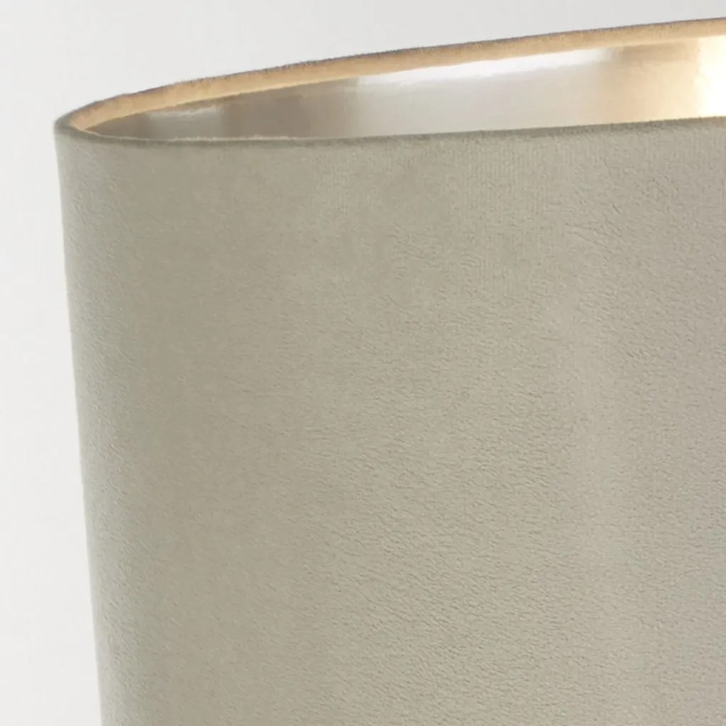 Veioza/Lampa de masa design modern Scarborough, nickel, gri