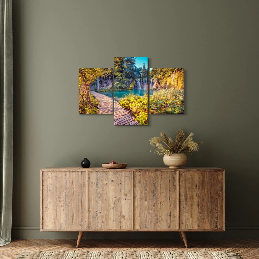 Tablou - Lacurile Plitvice, Croația (90x60 cm)
