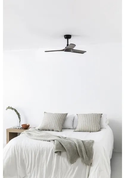 FARO 33806WT - Ventilator de tavan HEYWOOD S lemn/negru pr. 90 cm WT + DO