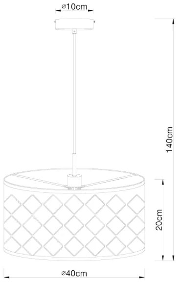 Globo 15229H - Lustră pe cablu CLARKE 1xE27/60W/230V