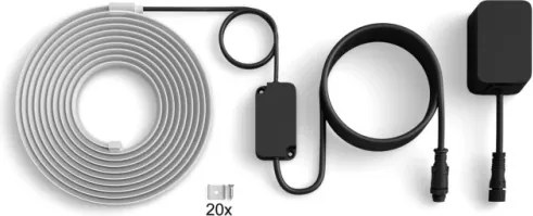 Philips Hue FLUX - bandă LED RGBW dimabilă pentru exterior, 5 m, 30 W, 230 V, 2200-6500 K, IP67