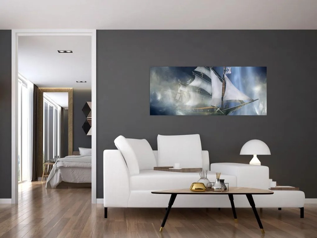 Tablou - Corabia fantomelor (120x50 cm)