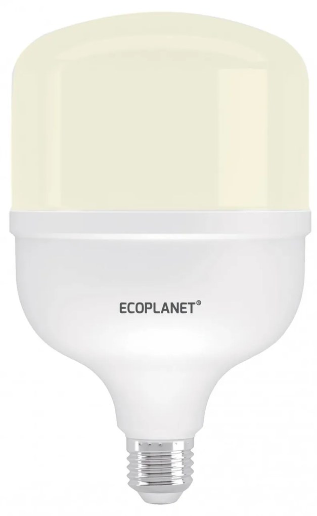 Bec LED Ecoplanet T120 forma cilindrica, E27, 40W (250W), 3800 LM, F, lumina neutra 4000K, Mat Lumina neutra - 4000K, 1 buc